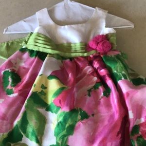 EUC Pinky’s Girl’s Floral Formal Dress Size 4